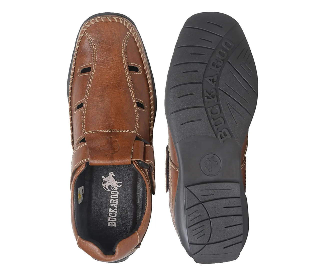 Buckaroo leather online sandals