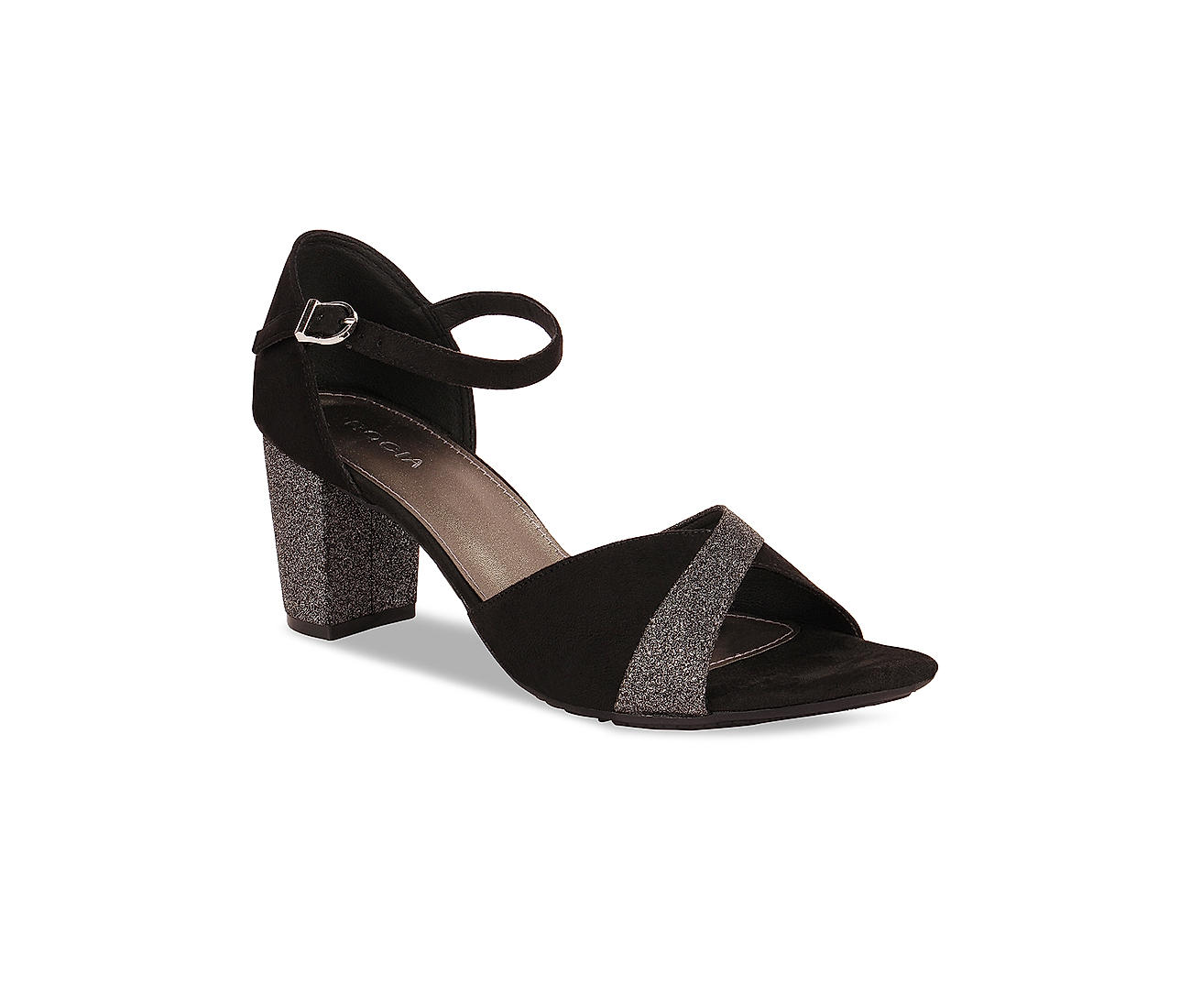 Wide Fit Black Suede Platform Court Shoe With Rounded Toe – Sargasso and  Grey