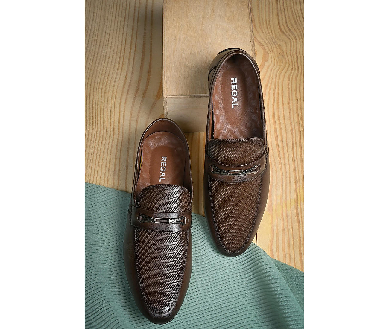 Hitz Men's Brown Leather Slip-On Casual Loafer Shoes – Hitz Shoes Online