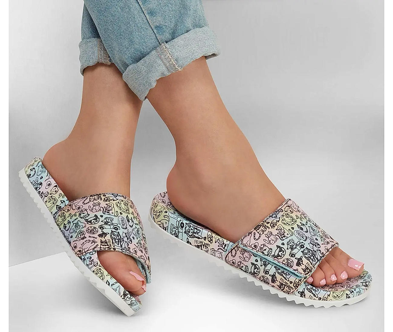 Skechers glitter mule clearance slippers