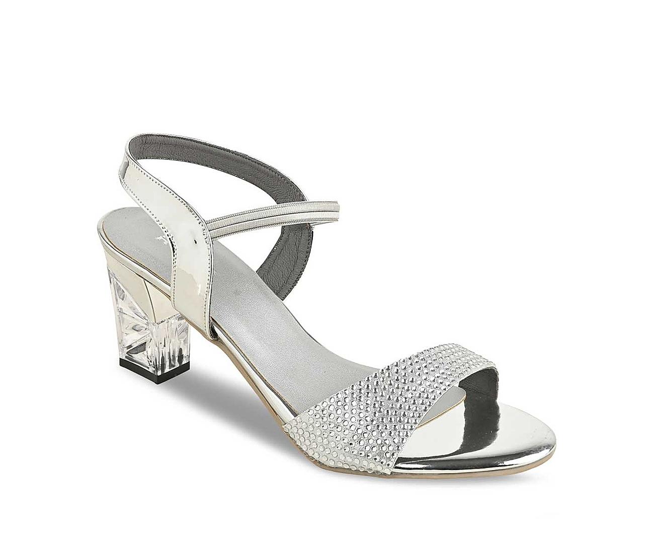 Buy Rocia Silver Women Diamante Sandals Online at Regal Shoes