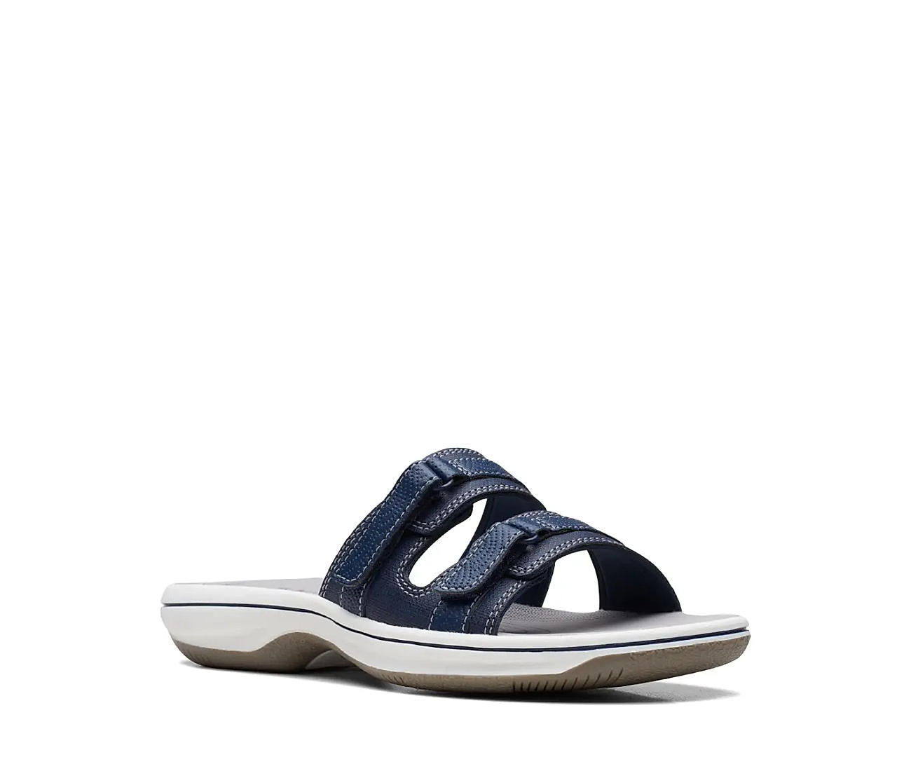 Womens discount navy sliders