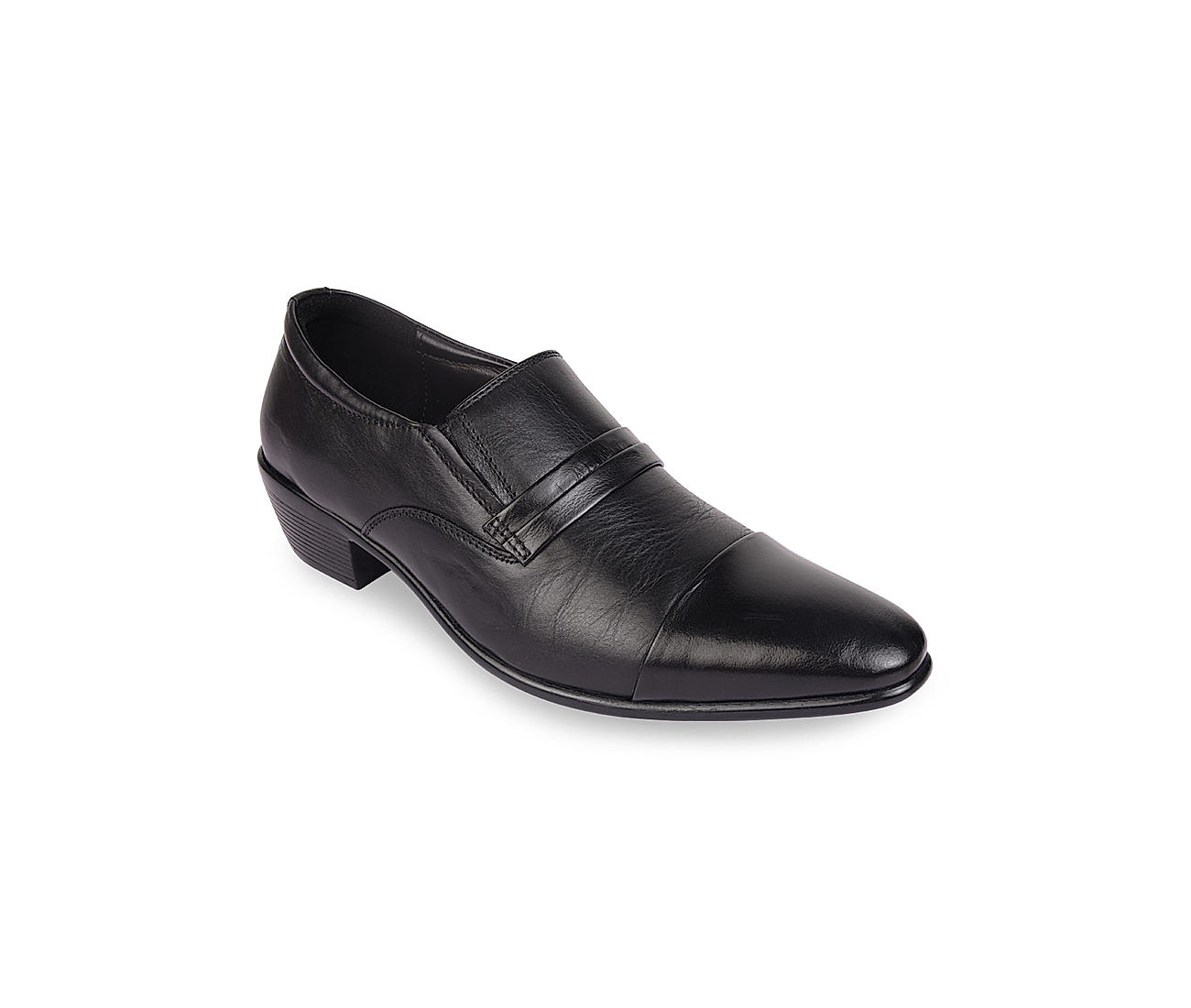 Handmade Genuine Leather Black Comfortable Formal Penny Loafers - Egleshoes