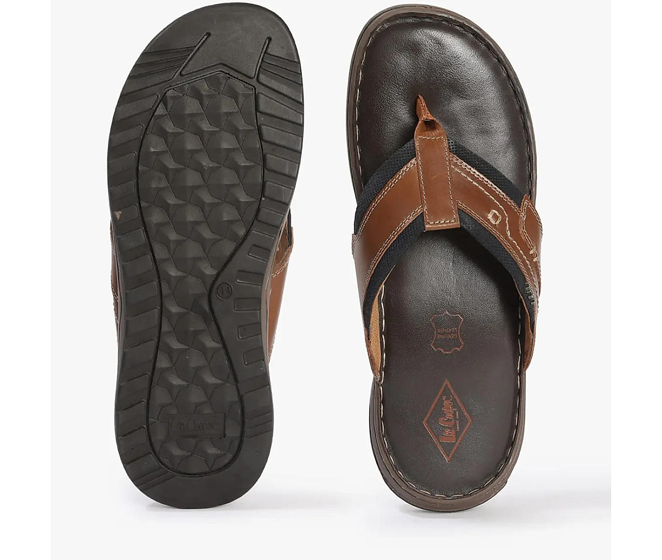 Buy Brown Flip Flop & Slippers for Men by Lee Cooper Online | Ajio.com