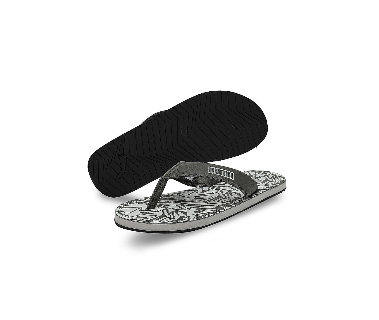 Puma grey shop flip flops