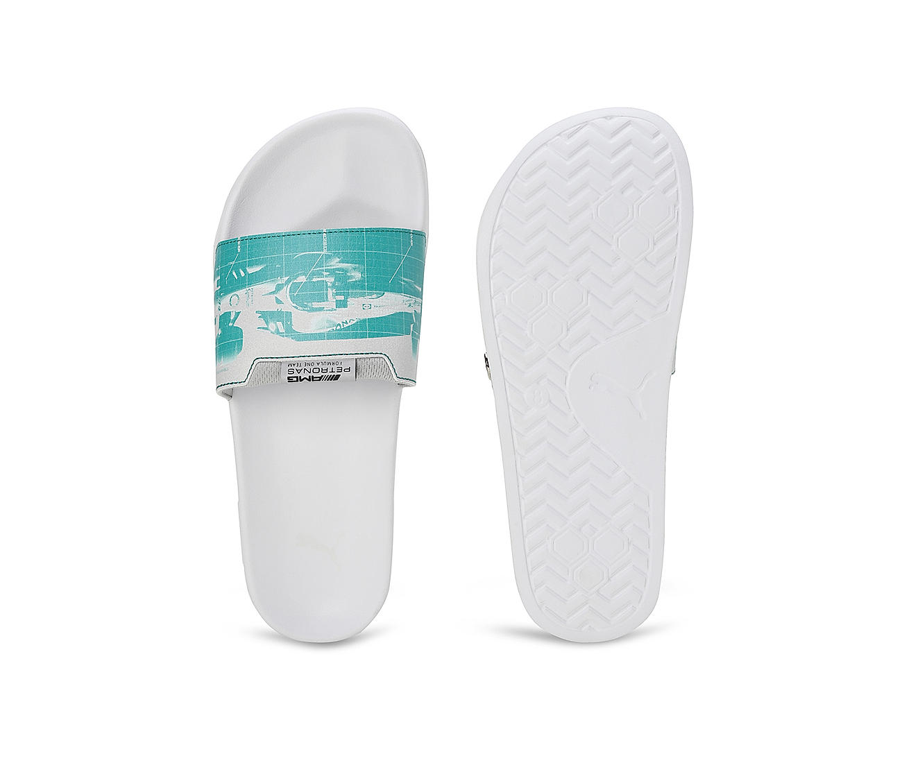 Buy Puma White Mapf1 Leadcat 2.0 Graphic Flip Flops for Men and