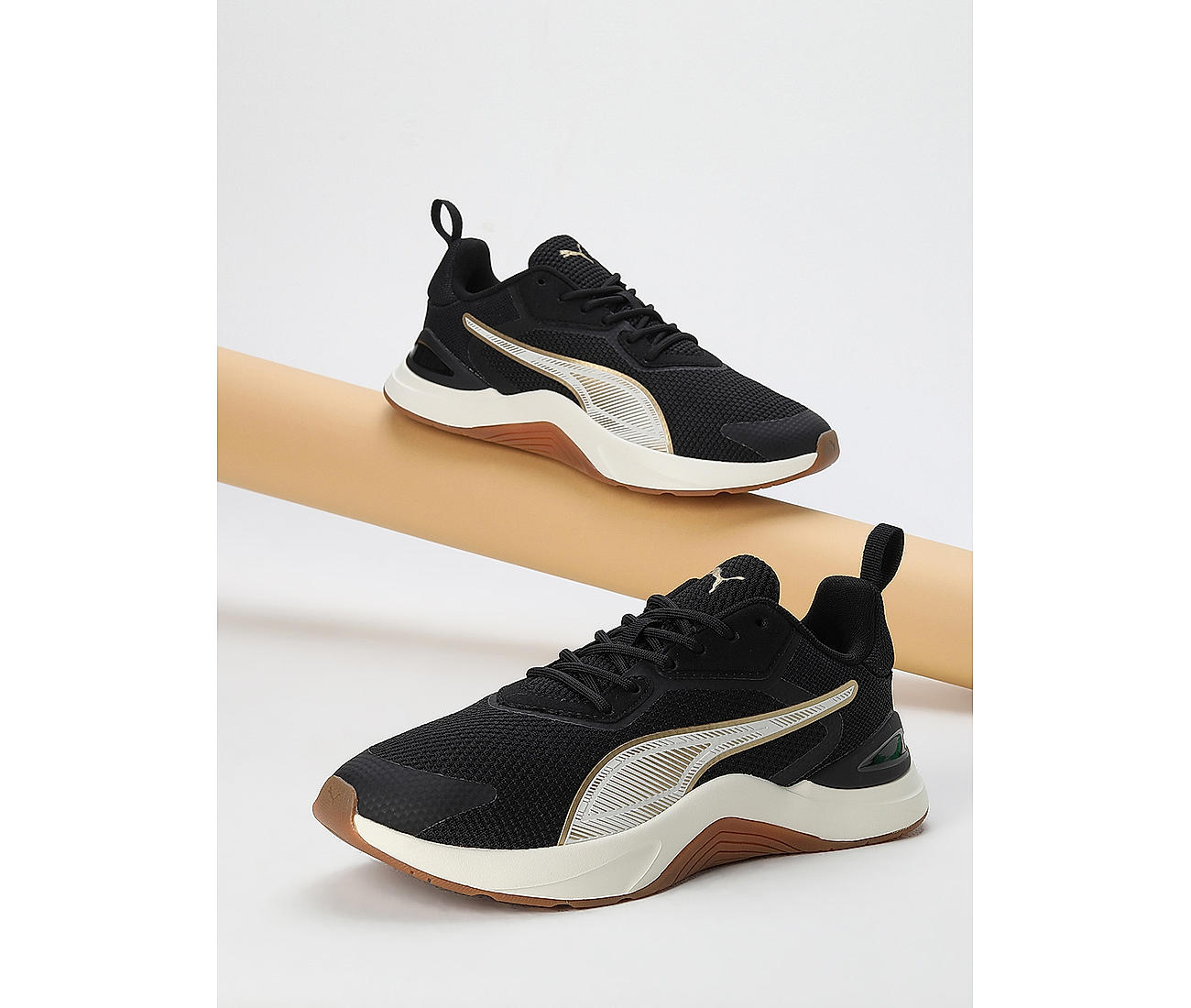 Puma fierce gold top sneakers