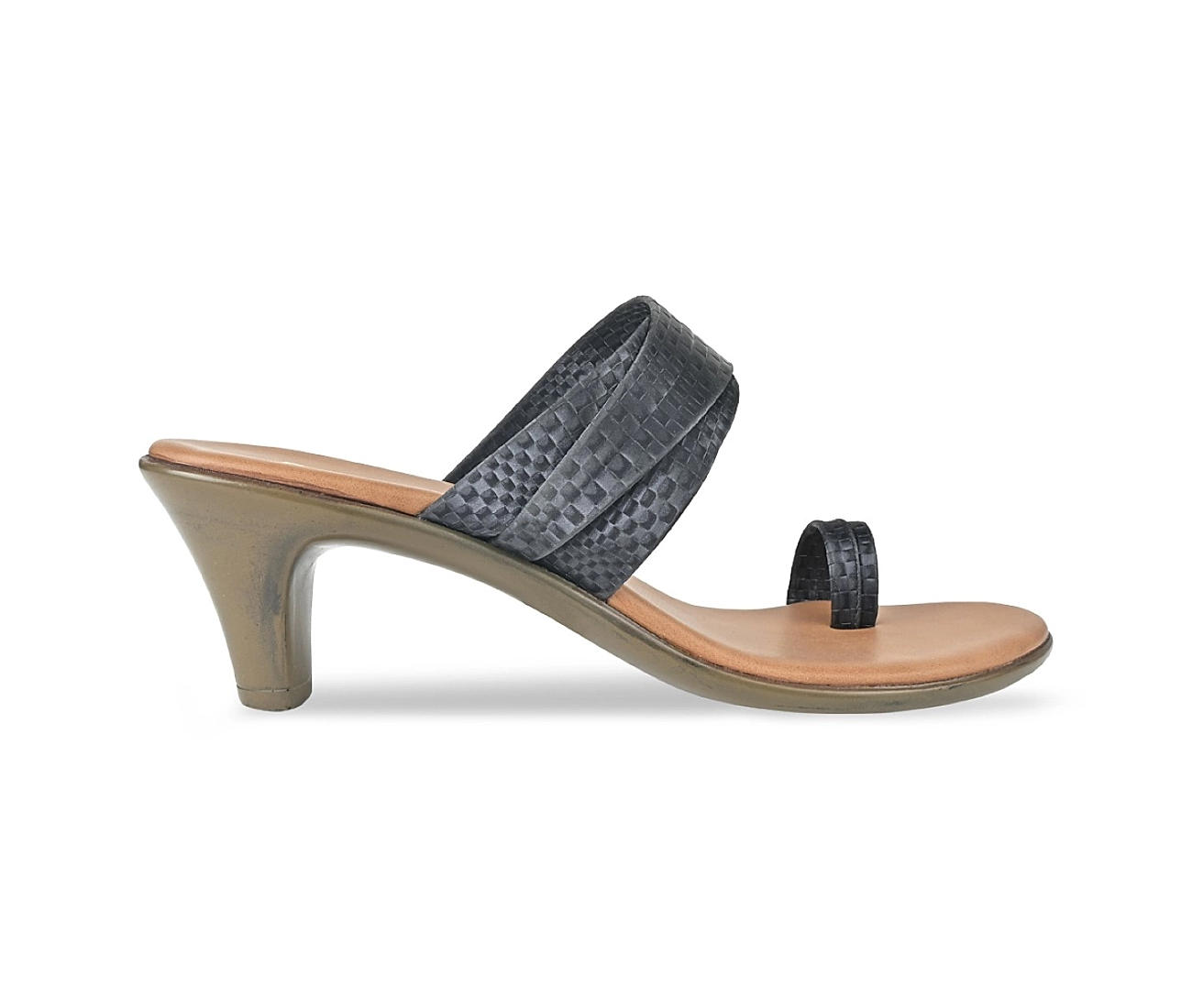 Black Leather Sandal With Double G | GUCCI® US