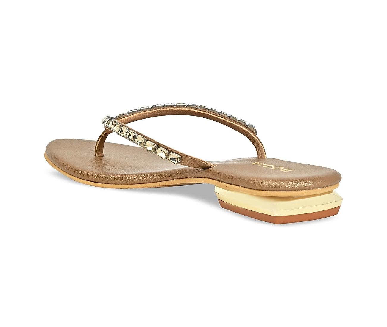 JOVE | Shop Women Golden Glitter Sandals Online from JOVE available at  ShoeTree.