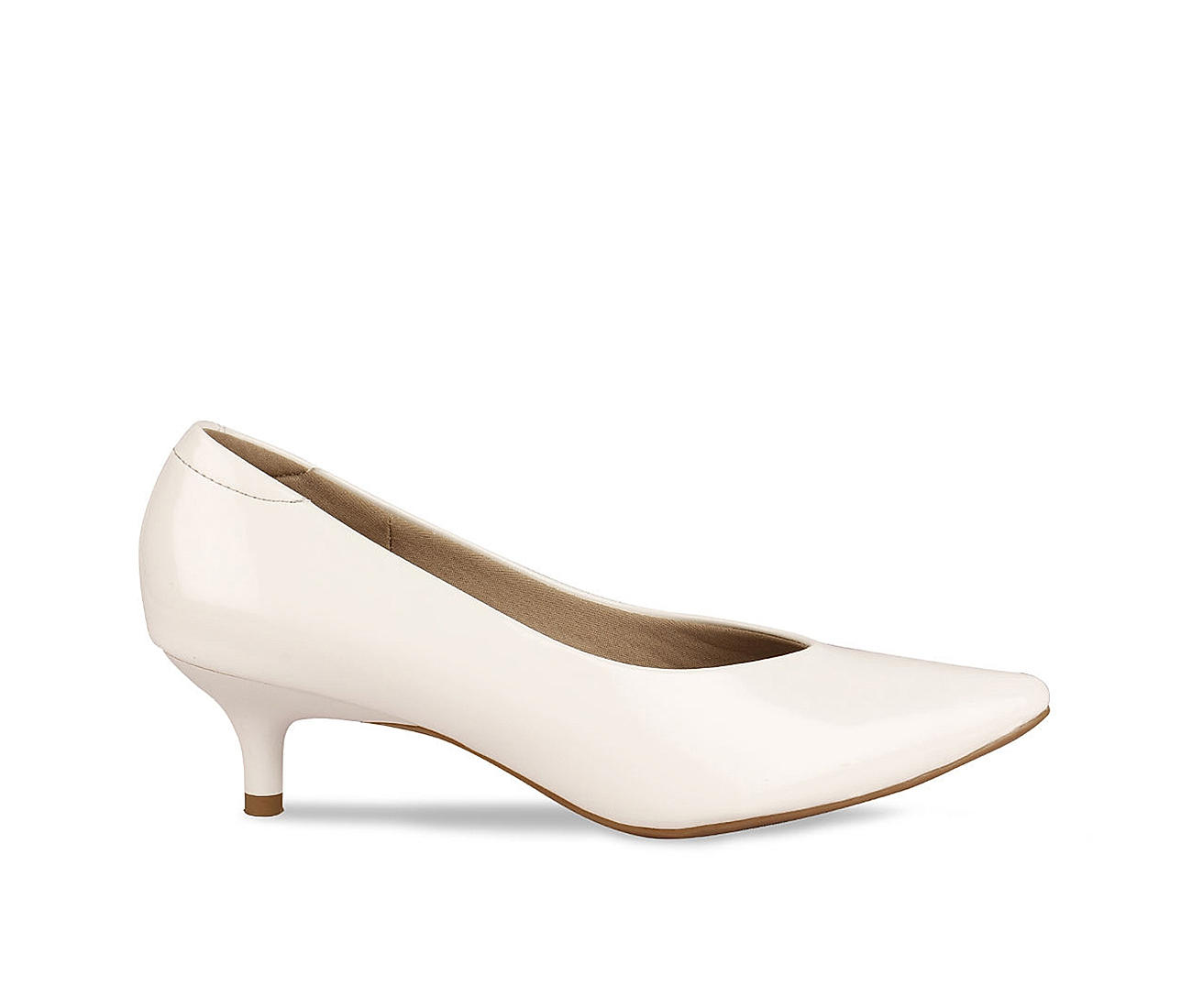 Lost Ink White Heeled Court Shoes | ASOS