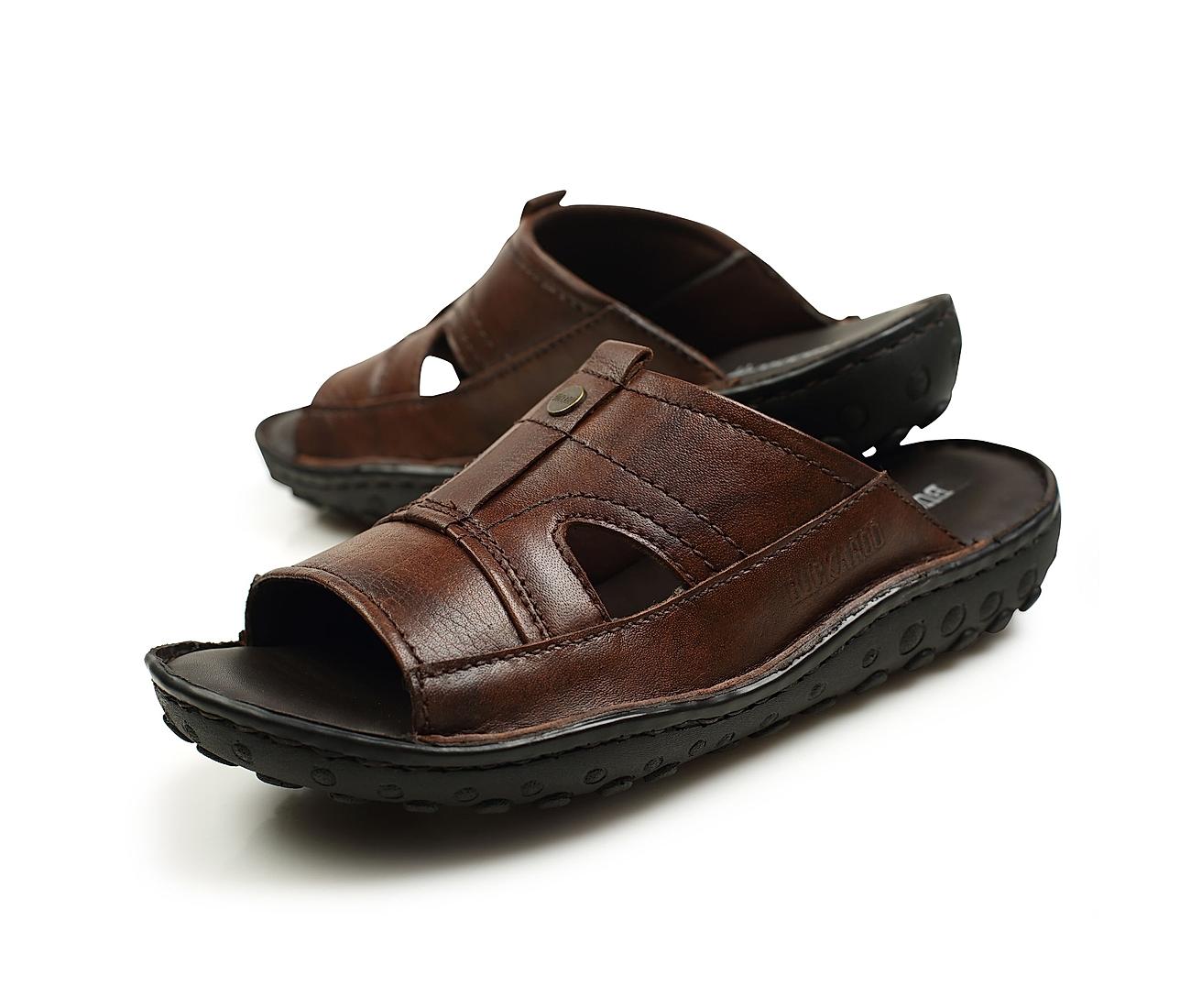 Lanvin - Full-Grain Leather Sandals - Men - Black Lanvin