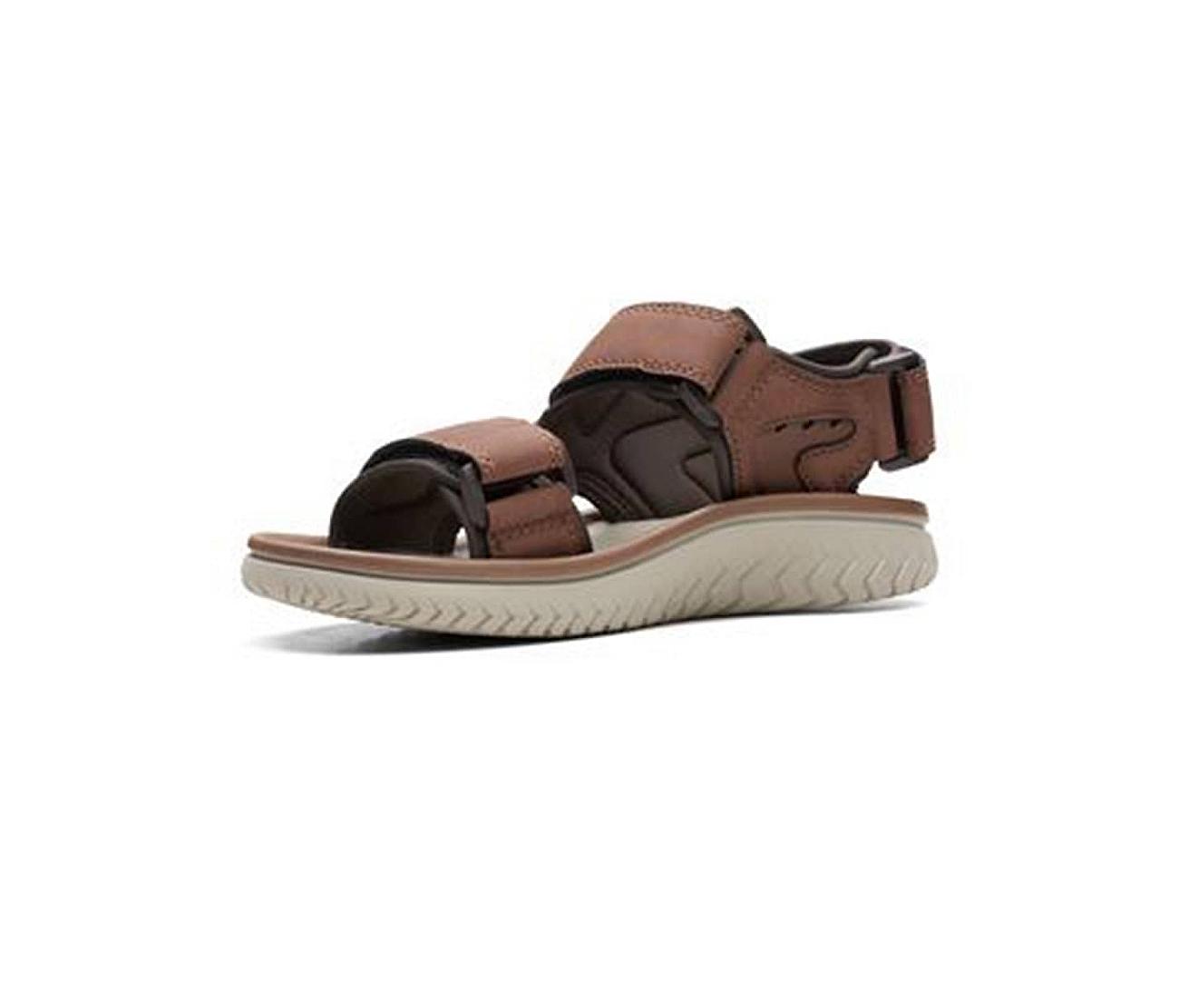 Amazon.com | Clarks womens Leisa Janna Sandal, Tan Leather, 5 US | Flats