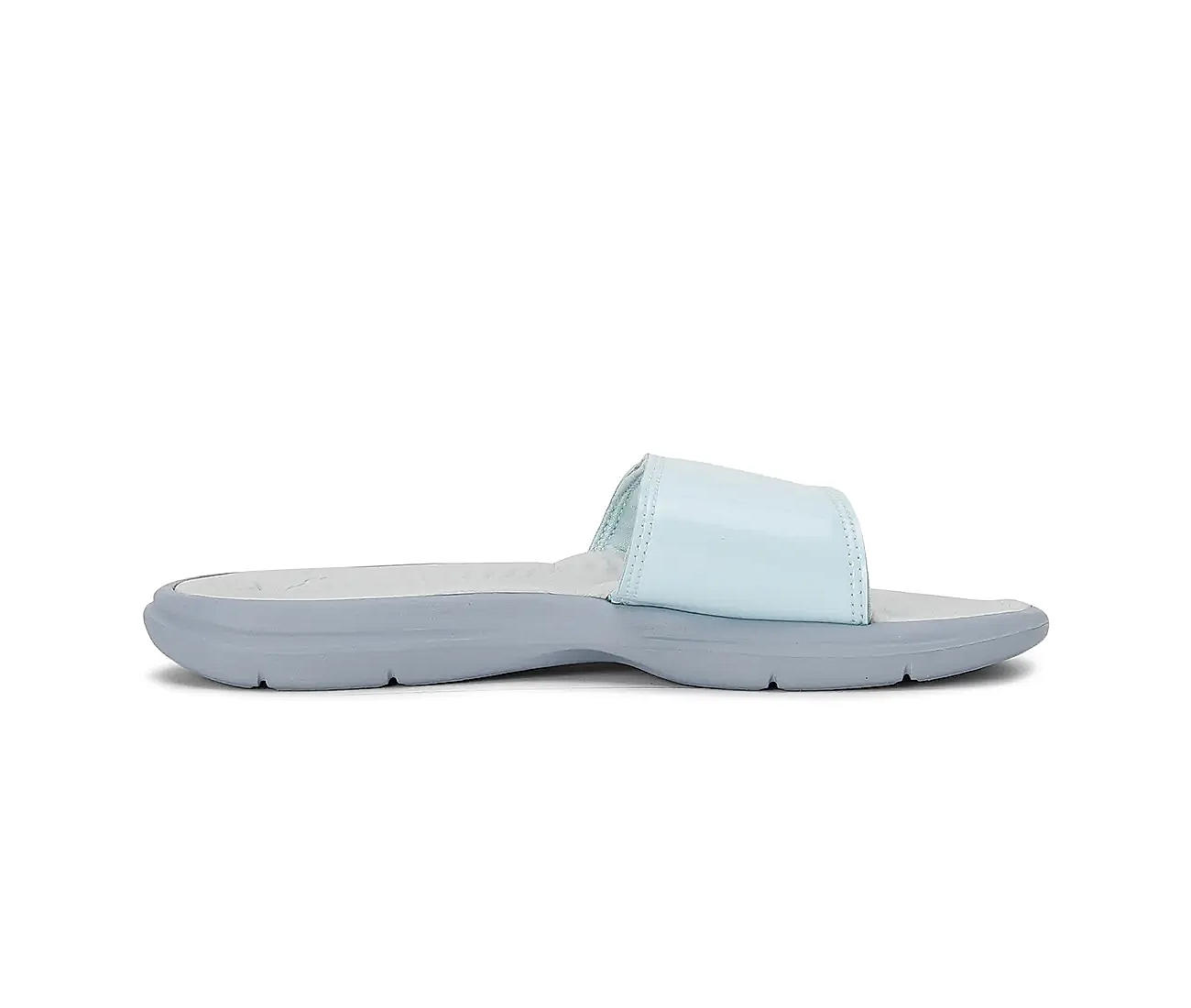 Puma grey slide flip on sale flop