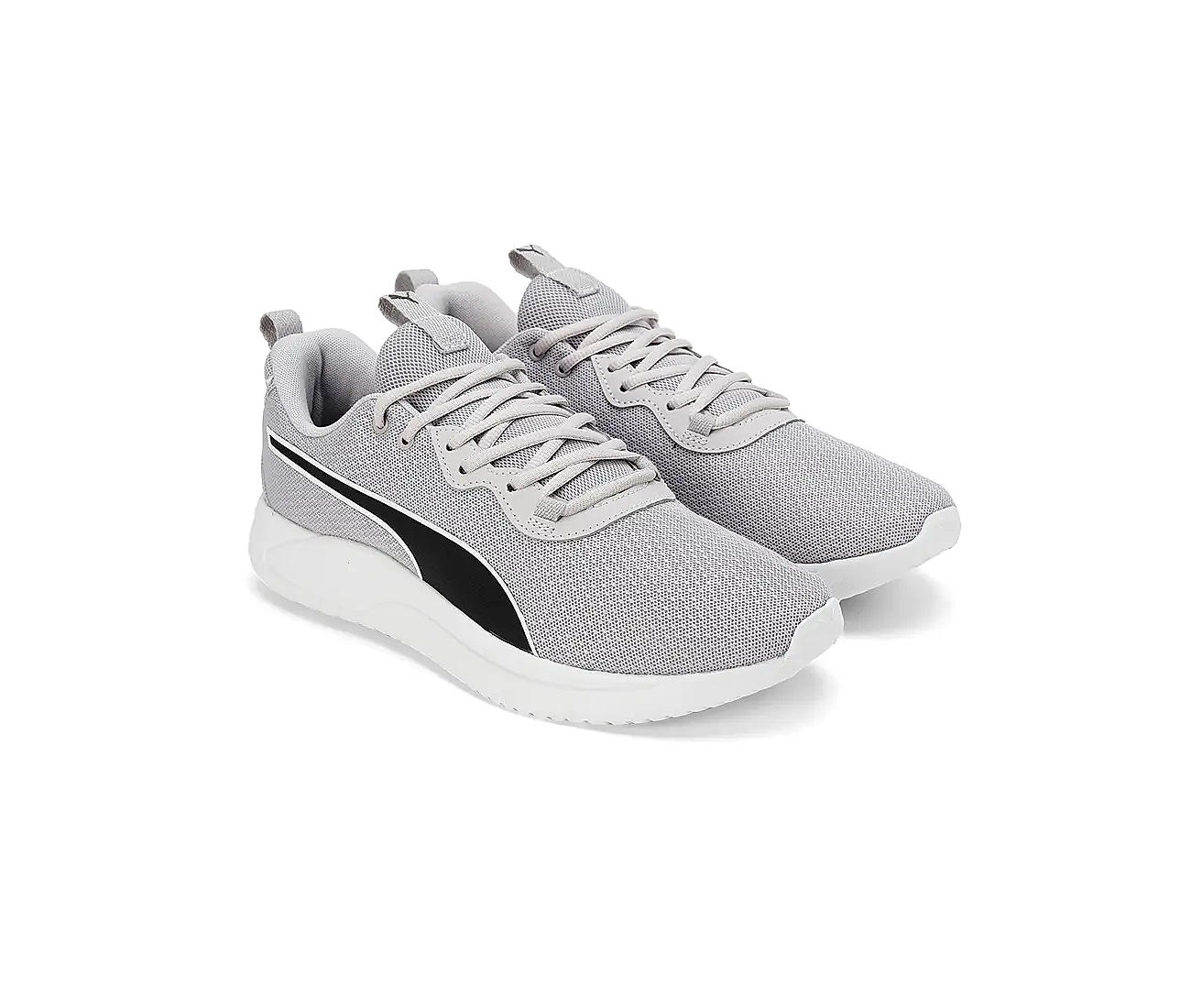 Pink and 2024 grey puma shoes