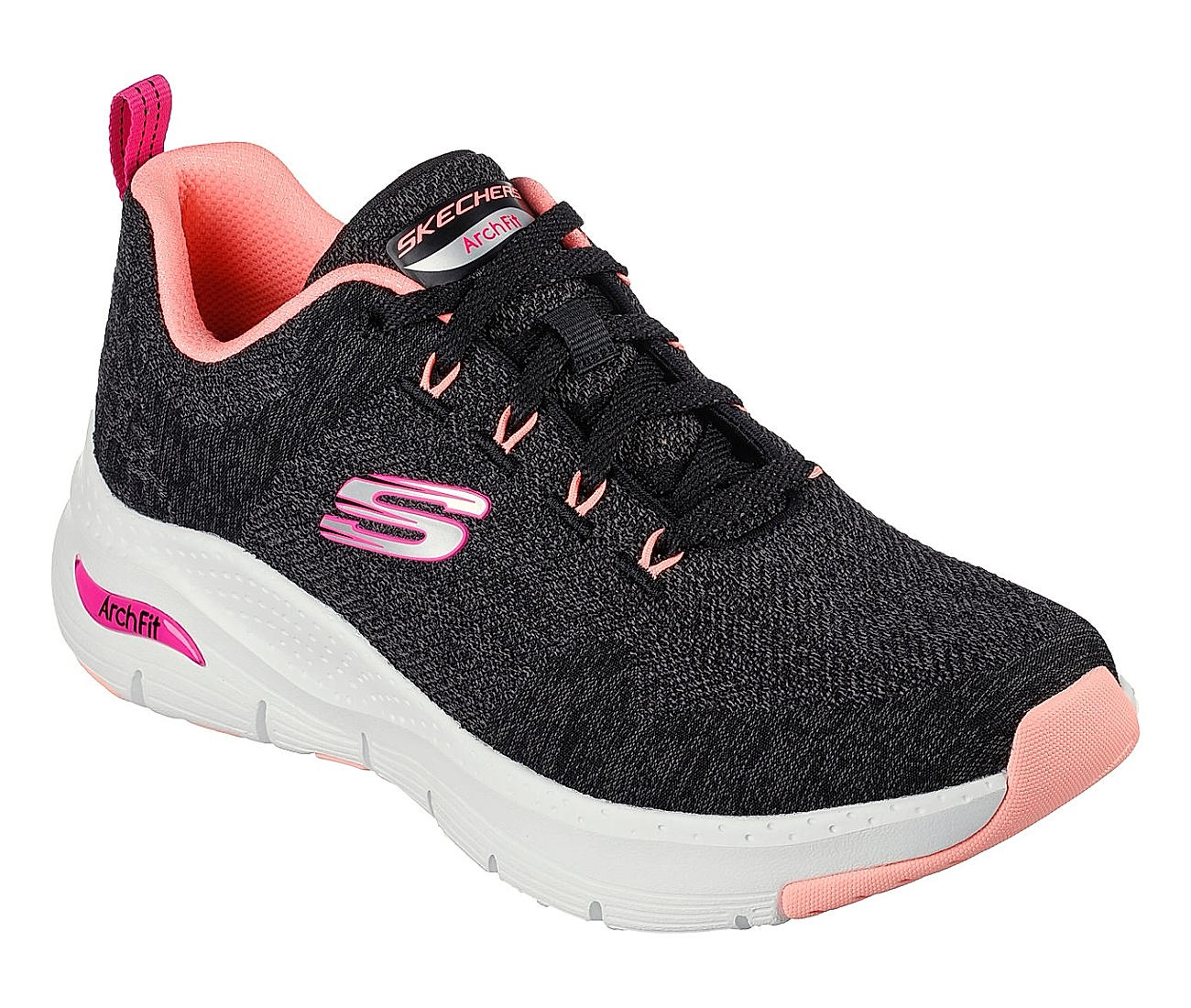 Skechers black cheap tennis shoes