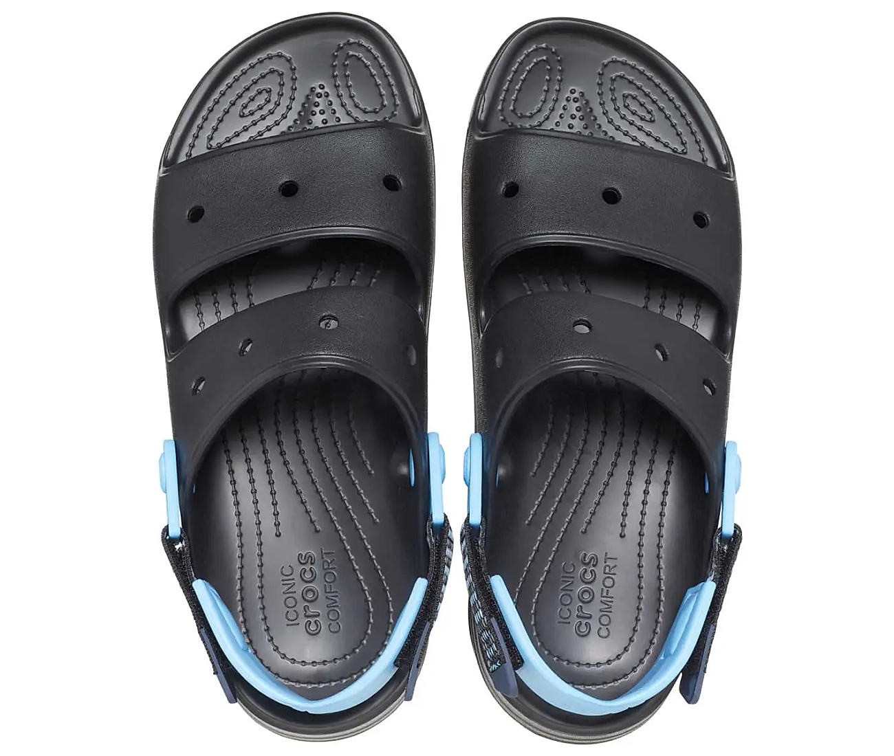 Crocs Men Black/Light Grey Casual Sandals SKU: 118-206711-02G-10
