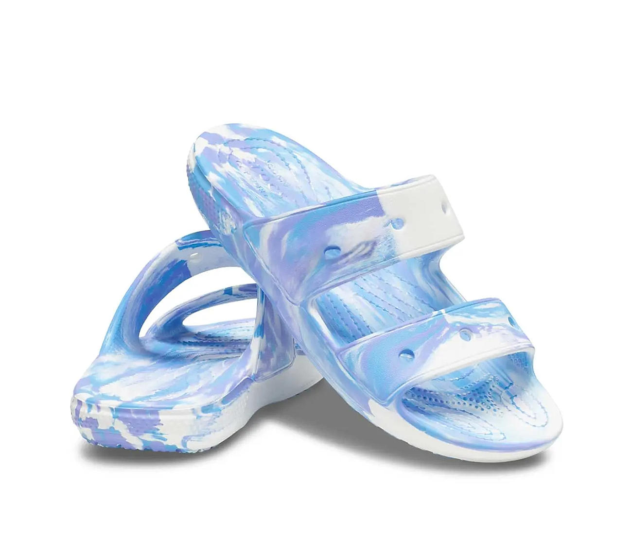 Off white cheap jelly sandals blue