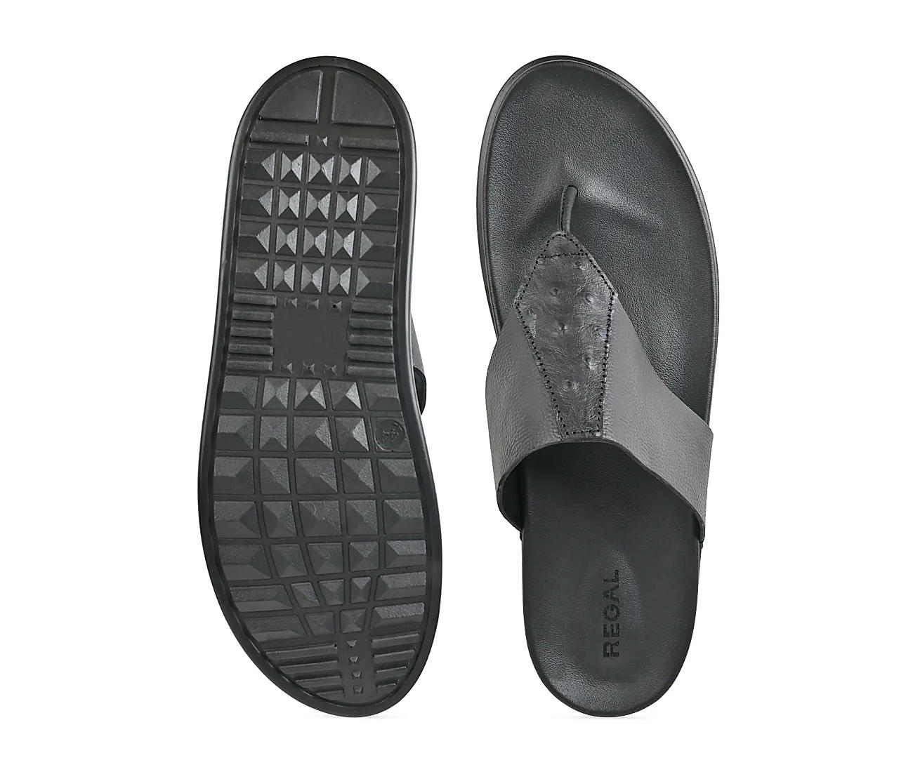 Buy Regal Black Leather Sandals for Men Online at Regal Shoes 511349