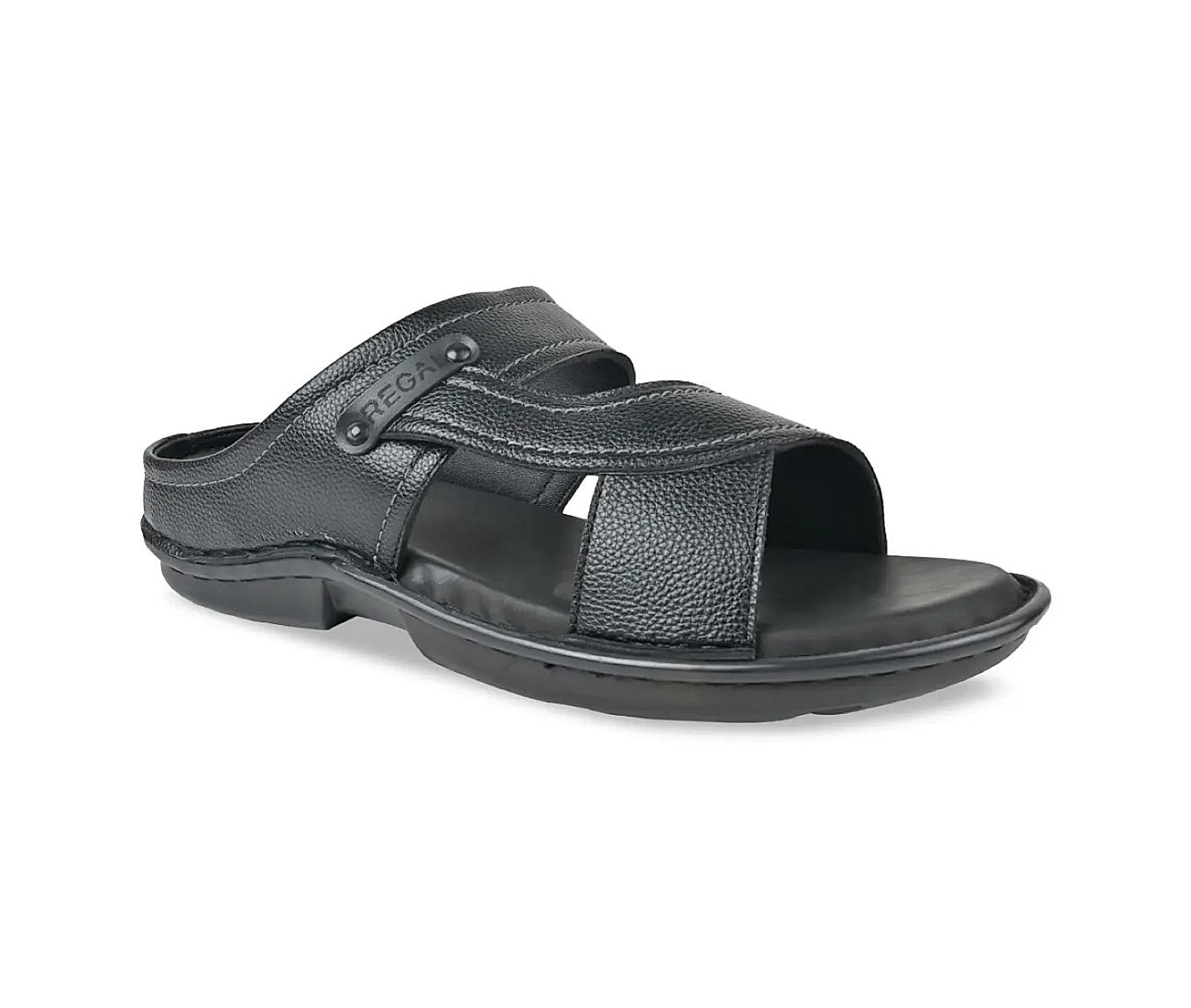 Buy online Men Solid Black Casual Sandal from Sandals and Floaters for Men  by Khadims for ₹749 at 0% off | 2024 Limeroad.com