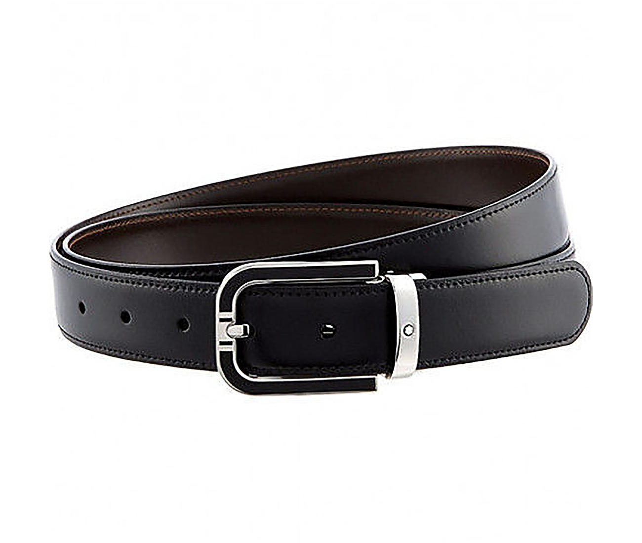 Classic Line 30 mmPalladium Coated With Black Inlay Pin Buckle