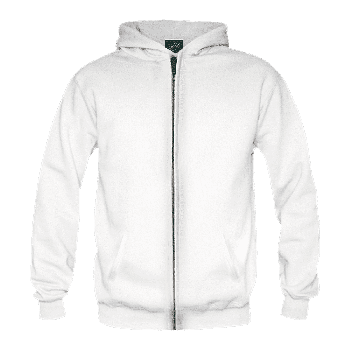 Plain white jacket with hood sale