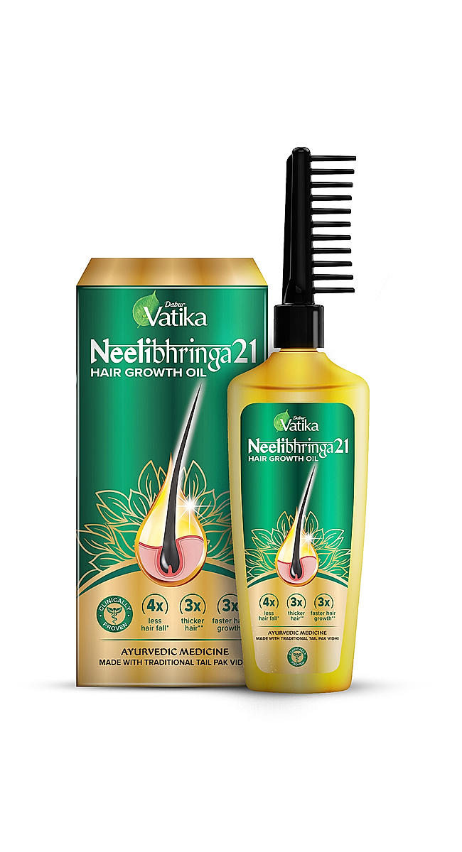 Buy Dabur Vatika Neelibhringa21 Hair Growth Oil 100ml Online at Dabur India  |486829