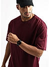 Cordovan Maroon Solid Oversized T-Shirt