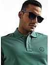 Fir Green Solid Polo T-Shirt