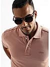 Dusty Pink Solid Polo T-Shirt