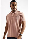 Dusty Pink Solid Polo T-Shirt