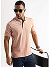 Dusty Pink Solid Polo T-Shirt