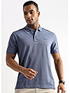 Moonlight Blue Solid Polo T-Shirt