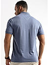 Moonlight Blue Solid Polo T-Shirt