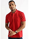 Barbados Cherry Solid Polo T-Shirt