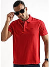 Barbados Cherry Solid Polo T-Shirt