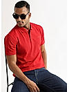 Barbados Cherry Solid Polo T-Shirt