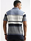 Box Structured Blue and White Stripes