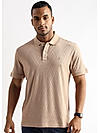 Frappe Diamond Knit Jacquard Polo