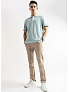 Ether Blue Arrowhead Knit Jacquard Polo