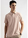 Morganite Stem Pattern Knit Jacquard Polo