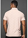 Morganite Floral Knit Jacquard Polo