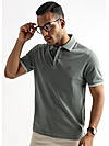 Wreath Green Solid Polo T-Shirt