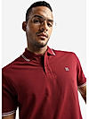 Merlot Red Solid Polo T-Shirt