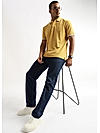 Ochre Yellow Solid Polo T-Shirt