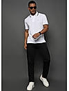 Brilliant White Solid Polo T-Shirt