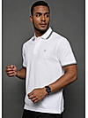 Brilliant White Solid Polo T-Shirt