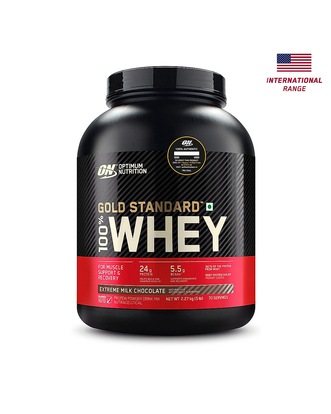 Gold Standard 100% Whey Protein Powder | Extreme Milk Chocolate | 5 lbs