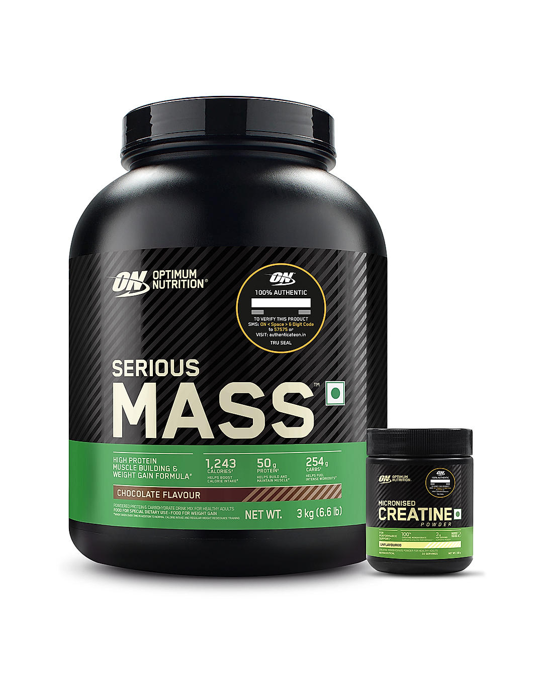 Serious Mass - Chocolate - 3 Kg + Creatine 100 g