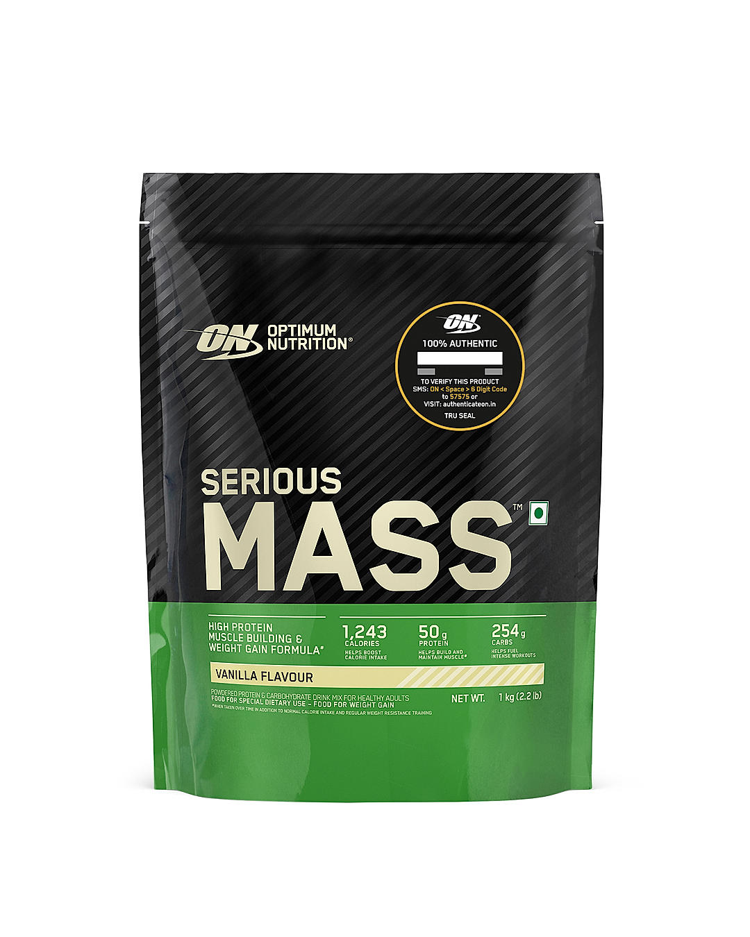 Serious Mass Weight Gainer - Vanilla flavour - 1KG