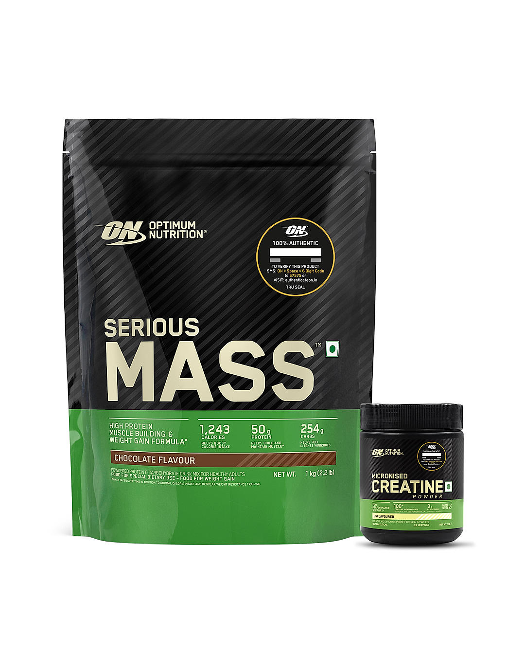 Serious Mass - Chocolate - 1 Kg + Creatine 100 g